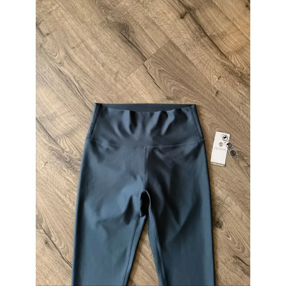 Apana Hogh waisted Full Flatlock seams Women’s leggings Small - Picture 7 of 7